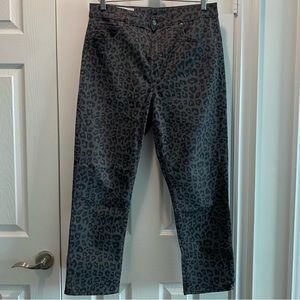 Gap vintage slim sky high leopard jean - 32